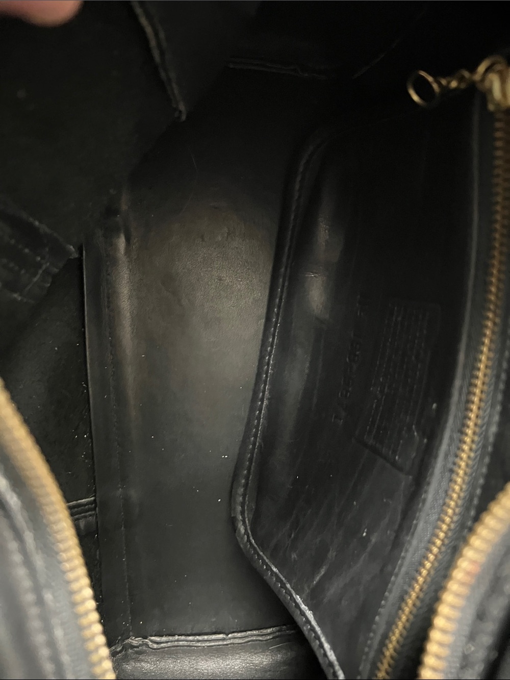 Vintage Coach BEAUMONT 9871 Black Leather Handbag - Picture 6 of 6